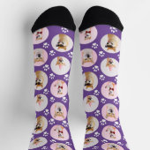 Chaussette 4 Collage photo Faites votre propre chien amusant  (Haut)