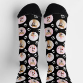 Chaussette 4 Collage photo Faites votre propre chien amusant  (Haut)