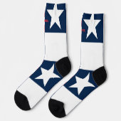 Chaussette 4 juillet Chaussettes rouges et bleues (Gauche)