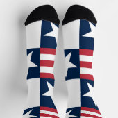Chaussette 4 juillet Chaussettes rouges et bleues (Haut)
