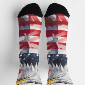 Chaussette 4 juillet Chaussettes rouges et bleues (Haut)