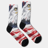 Chaussette 4 juillet Chaussettes rouges et bleues (Droite)