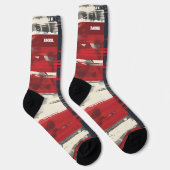 Chaussette 4 juillet Chaussettes rouges et bleues (Droite)