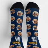 Chaussette 4 Photo Collage Meilleur Bonus Papa Jamais (Haut)