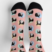 Chaussette 4 Photo Collage Modèle Faites votre propre animal (Haut)