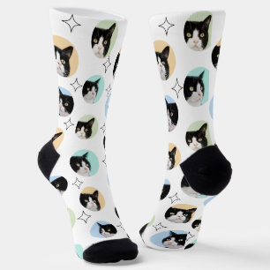 Chaussette 4 Photo Collage Modèle Faites votre propre animal 