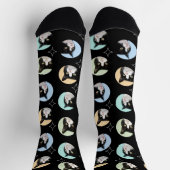 Chaussette 4 Photo Collage Modèle Faites votre propre animal  (Haut)