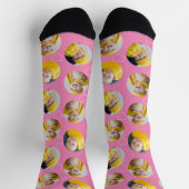 Chaussette 4 Photo Collage Modèle Faites votre propre plaisir (Haut)