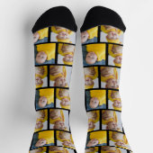 Chaussette 4 Photo Collage Modèle Faites votre propre plaisir (Haut)