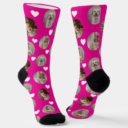 Chaussette 4 Photo Collage Template Make Your Own Fun (Angulaire)