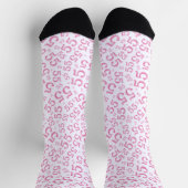 Chaussette 55e anniversaire Pink Random Numéro Motif (Haut)
