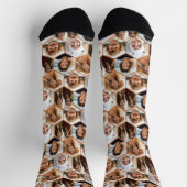 Chaussette 5 Photo Hexagon Honeycomb Motif Collage (Haut)