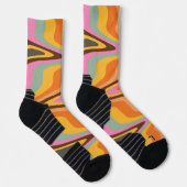 Chaussette 60s Retro Tye Die les années 70 Hippy (Droite)