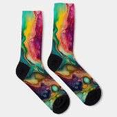 Chaussette 60s Retro Tye Die les années 70 Hippy (Droite)