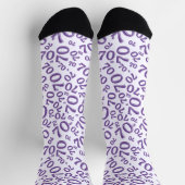 Chaussette 70e anniversaire Purple Random Numéro Motif (Haut)