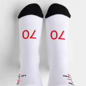 Chaussette 70th Birthday Socks Men Funny (Haut)