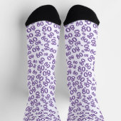 Chaussette 80e anniversaire Purple Random Numéro Motif (Haut)