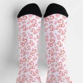 Chaussette 85e anniversaire Coral Random Numéro Motif (Haut)