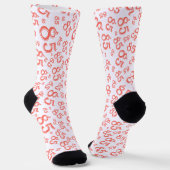 Chaussette 85e anniversaire Coral Random Numéro Motif (Angulaire)