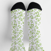 Chaussette 85e anniversaire Motif du numéro de Random Vert Ra (Haut)