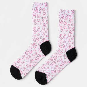 Chaussette 85e anniversaire Pink Random Numéro Motif
