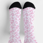 Chaussette 85e anniversaire Pink Random Numéro Motif (Haut)