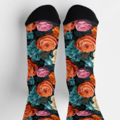 Chaussette #8 Chaussettes d'équipage à motifs floraux (Haut)