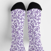 Chaussette 90e anniversaire Purple Random Numéro Motif (Haut)
