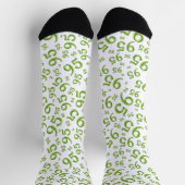 Chaussette 95e anniversaire Motif du numéro de Random Vert Ra (Haut)