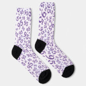 Chaussette 95e anniversaire Purple Random Numéro Motif (Droite)