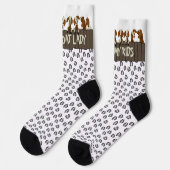 Chaussette 9 Chèvres à la clôture (Gauche)