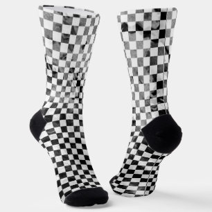 Chaussette à damiers