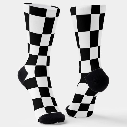 Chaussette à damiers Chaussettes d'équipage (Angulaire)