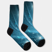 Chaussette à équipage dégradé bleu ciel étoilé sci (Droite)