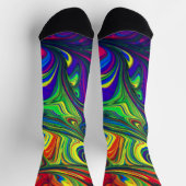 Chaussette à illustration abstraite magnifique (Haut)