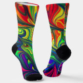 Chaussette à illustration abstraite magnifique (Angulaire)