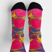 Chaussette à motif abstrait coloré (Haut)