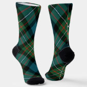 chaussette à tartan de clan avec thistle Crew (Angulaire)
