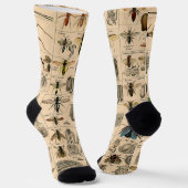 Chaussette Abeille Insecte Bug Wasp Nature Peinture des abeil (Angulaire)