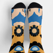 Chaussette Abstract Dream Wave – Vibrant Surreal Flow (Haut)
