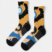Chaussette Abstract Dream Wave – Vibrant Surreal Flow (Gauche)