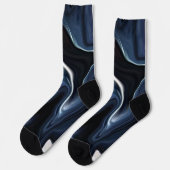 Chaussette Abstract elegant fluide marble liquide (Gauche)