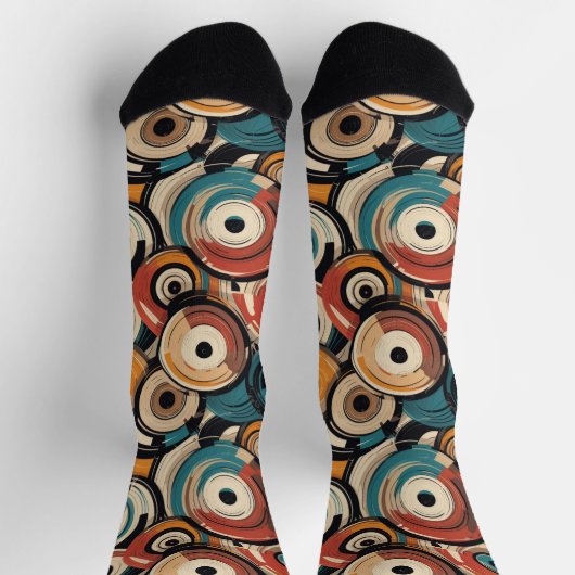 Chaussette Abstract Records Crew Socks (Haut)