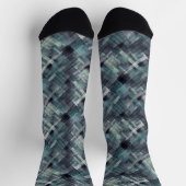 Chaussette Abstract textured grey blue grunge pattern. (Haut)
