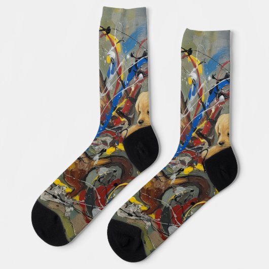 Chaussette Abstrait (Gauche)