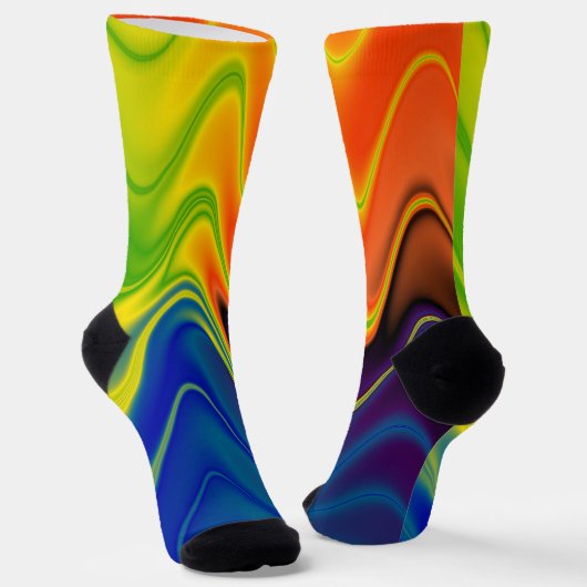 Chaussette Abstrait coloré (Angulaire)