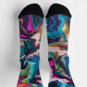 Chaussette Abstrait de couleur marbrée (Haut)