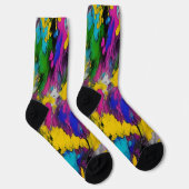 Chaussette Abstrait éclat de peinture (Droite)