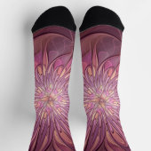 Chaussette Abstrait Floral Fractal Art Berry couleurs (Haut)
