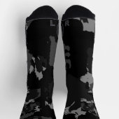 Chaussette abstrait gris et noir (Haut)